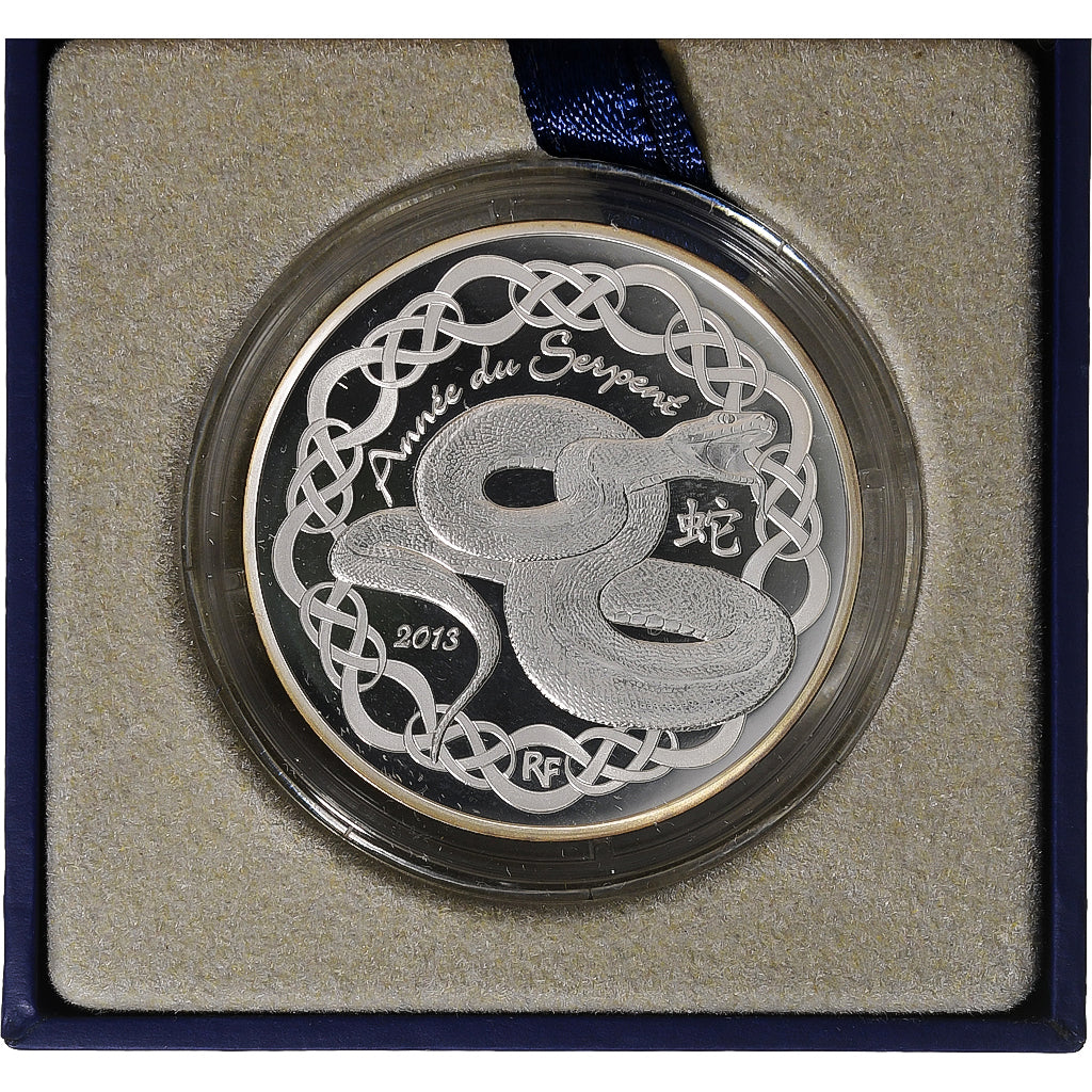 France, 10 Euro, Monnaie de Paris, La Fontaine/Année du serpent, Proof, 2013
