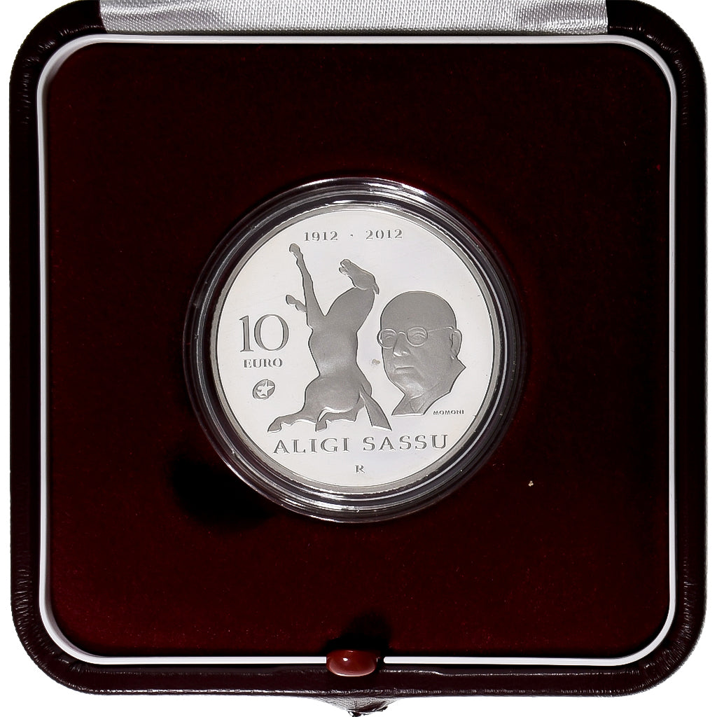 San Marino, 10 Euro, Aligi Sassu, sculpteur(1912-2012), Prueba, 2012, Rome
