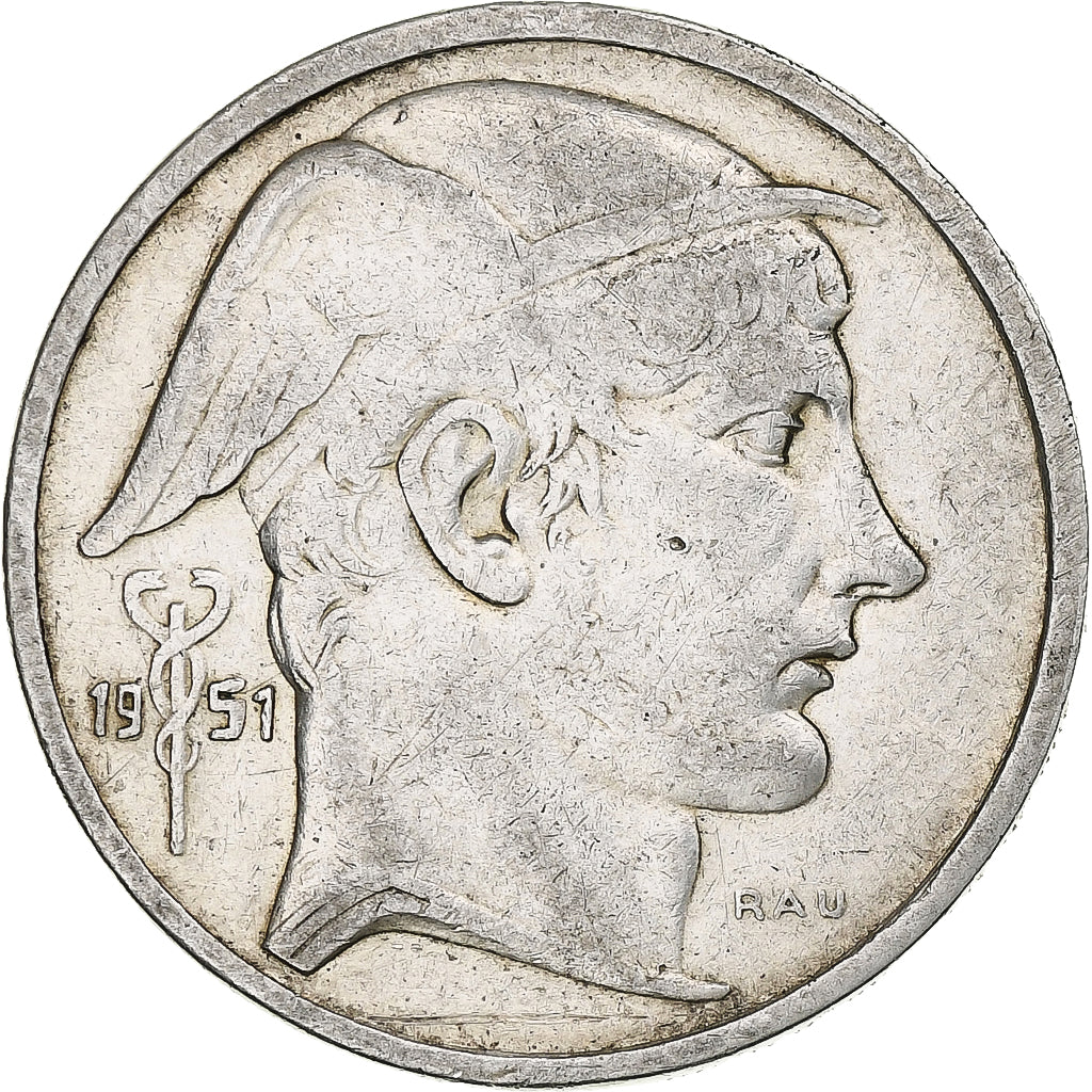Belgium, Régence Prince Charles, 50 Francs, 50 Frank, 1951, Silver, EF(40-45)