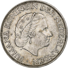 Netherlands, Juliana, 2-1/2 Gulden, 1960, Silver, EF(40-45), KM:185