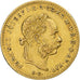 Hungria, Franz Joseph I, 4 Forint 10 Francs, 1885, Kremnica, Dourado, AU(50-53)