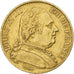 France, Louis XVIII, 20 Francs, 1814, Paris, Gold, AU(50-53), Gadoury:1026