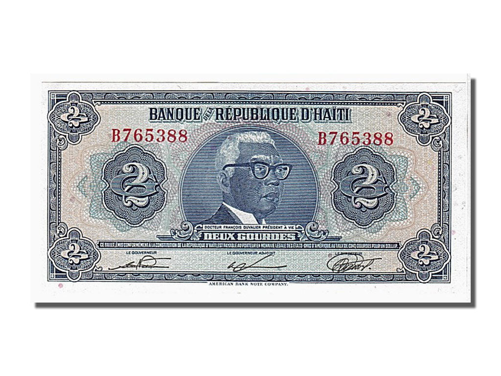 Haiti, 2 Gourdes, 1985, KM #240, UNC(65-70), B765388