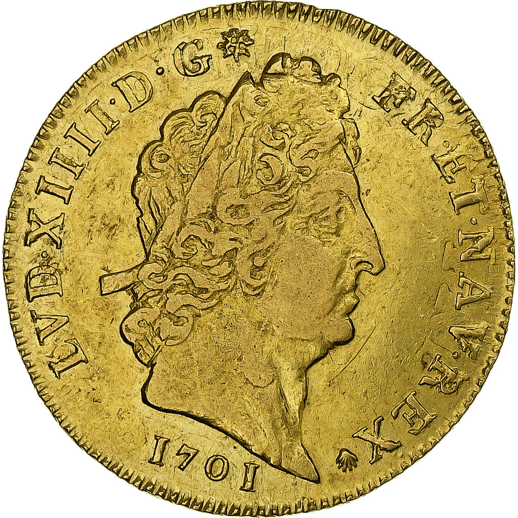 France, Louis XIV, Louis d'Or, Louis d'or aux 8 L et aux insignes, 1701, Paris