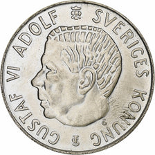 Sweden, Gustaf VI, 5 Kronor, 1954, Silver, AU(55-58), KM:829