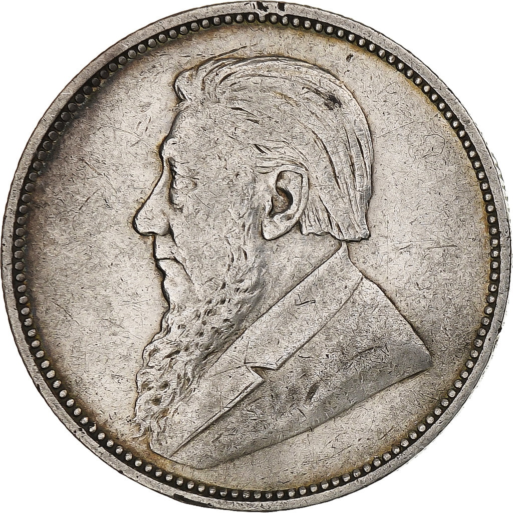 South Africa, 2 Shillings, 1896, Silver, EF(40-45), KM:6
