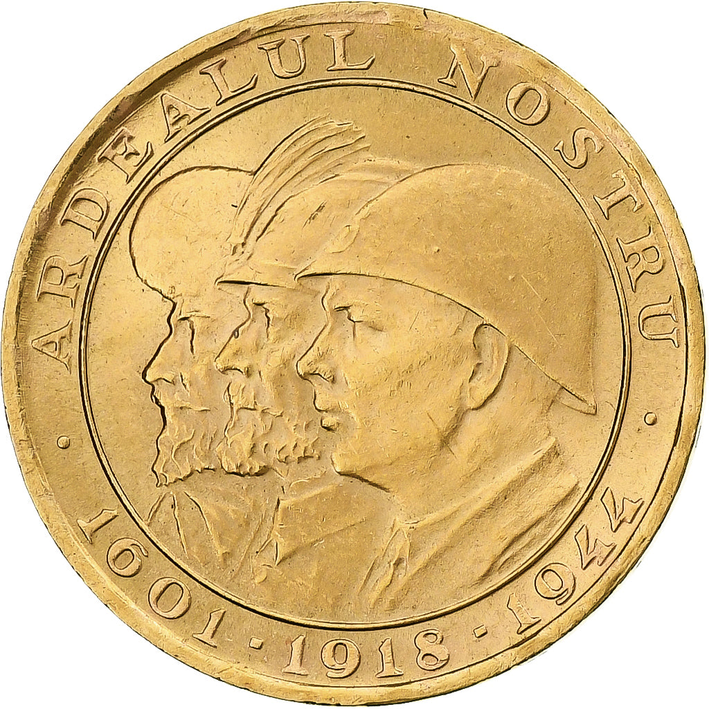 Roumanie, Mihai I, 20 Lei, 1944, Or, SUP, KM:M13