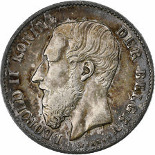 Belgium, Leopold II, 50 Centimes, 1886, Silver, EF(40-45), KM:27