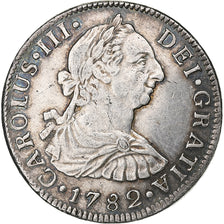 Mexico, Charles III, 2 Reales, 1782, Mexico City, Silver, AU(55-58), KM:88.2
