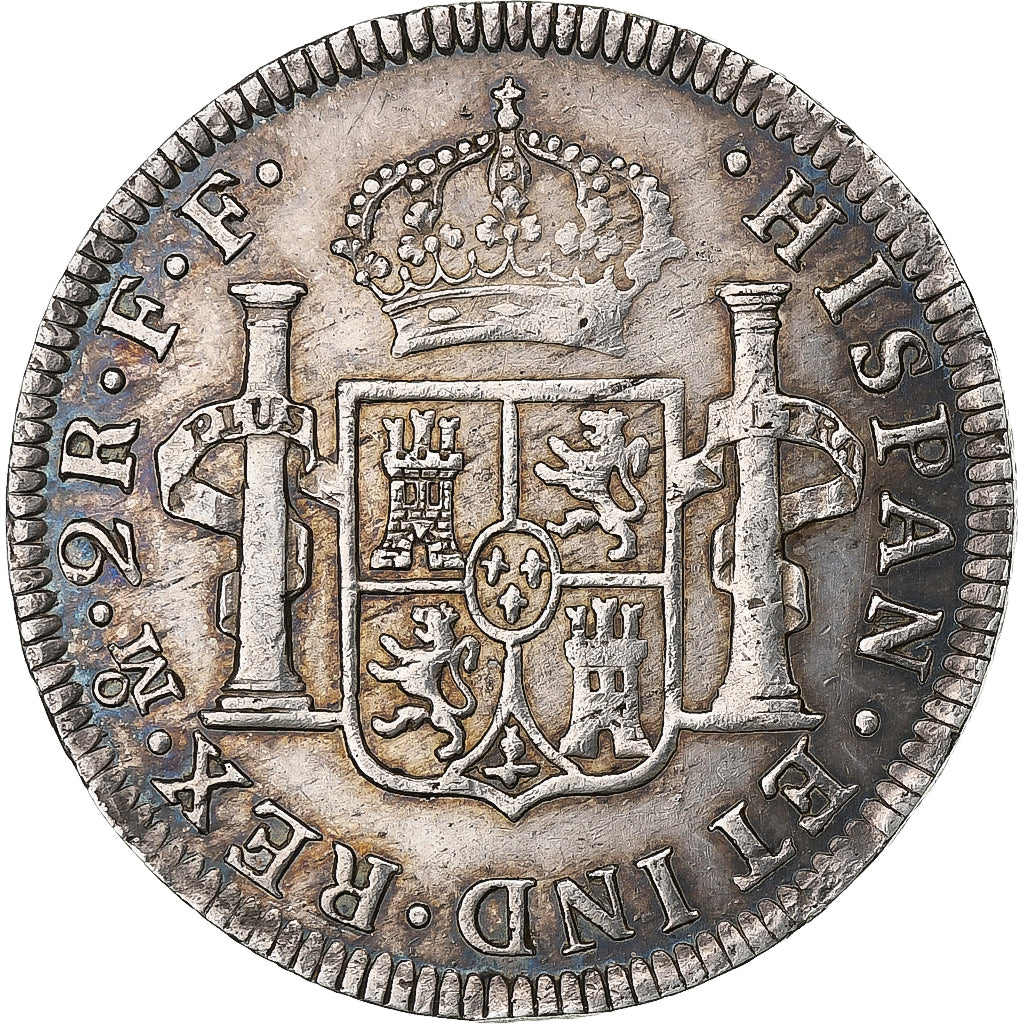 Mexico, Charles III, 2 Reales, 1782, Mexico City, Silver, AU(55-58), KM:88.2