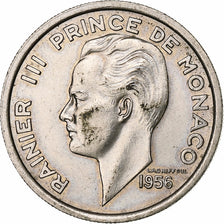 Monaco, Rainier III, 100 Francs, Cent, 1950, Monaco, Copper-nickel, AU(50-53)