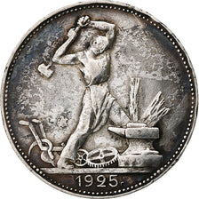 Russia, 50 Kopeks, 1925, Argento, BB, KM:89.2