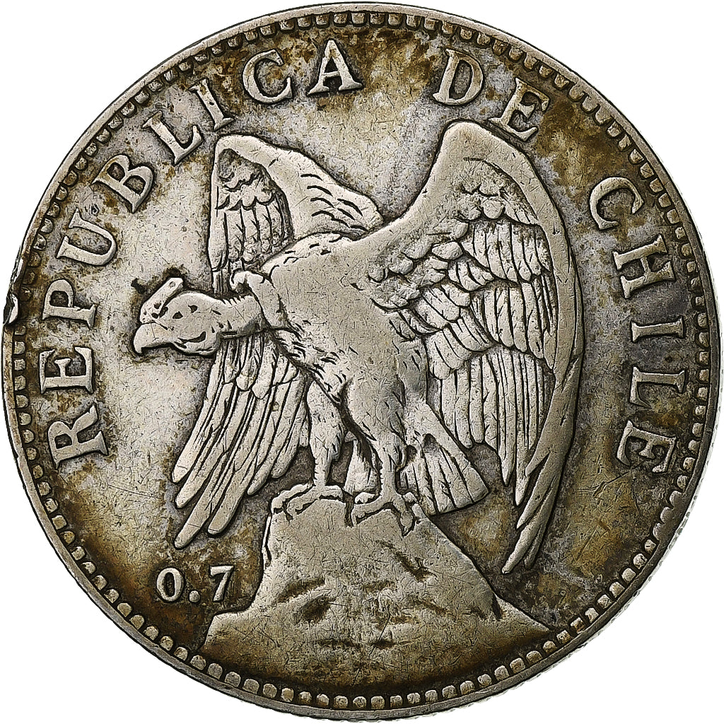 Chile, 50 Centavos, 1905, Silber, SS, KM:160
