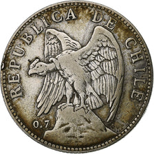 Chile, 50 Centavos, 1905, Silber, SS, KM:160
