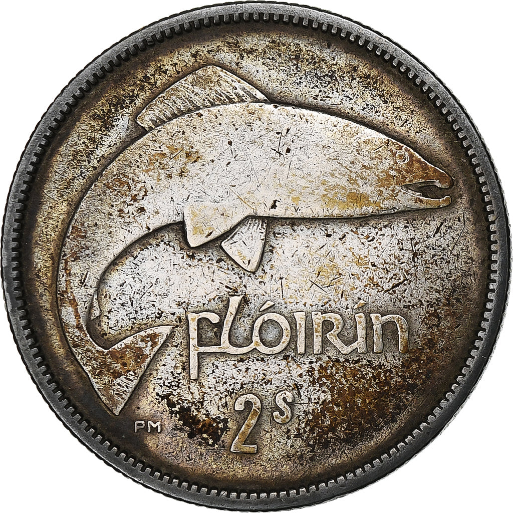 IRELAND REPUBLIC, Florin, 1933, Silver, VF(30-35), KM:7
