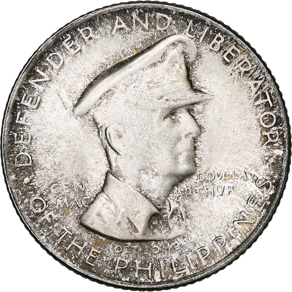 Philippines, 50 Centavos, 1947, San Francisco, Silver, AU(55-58), KM:184
