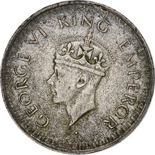 INDIA - BRITANNICA, George VI, 1/2 Rupee, 1944, Argento, BB, KM:552