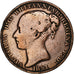Jersey, Victoria, 1/13 Shilling, 1851, Heaton, Cobre, BC+, KM:3