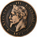 France, Napoleon III, 5 Centimes, 1861, Bordeaux, Bronze, VF(20-25)