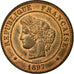 Munten, Frankrijk, Cérès, 5 Centimes, 1897, Paris, PR+, Bronze, Gadoury:157a