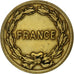 França, 2 Francs, France Libre, 1944, Philadelphia, Latão, EF(40-45)