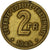 France, 2 Francs, France Libre, 1944, Philadelphia, Brass, EF(40-45)