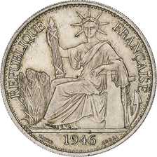 FRANS INDO-CHINA, 50 Cents, 1946, Paris, ESSAI, Cupro-nikkel, PR, Lecompte:264