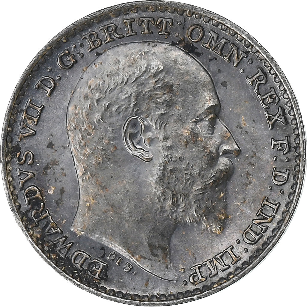Great Britain, Edward VII, Penny, 1902, Silver, MS(65-70), KM:795