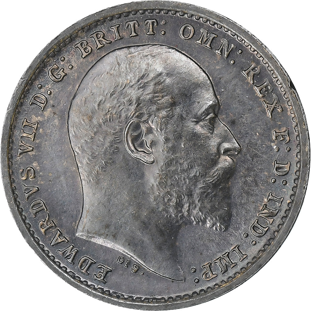 Great Britain, Edward VII, 2 Pence, 1902, Silver, MS(65-70), KM:796