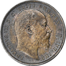 Great Britain, Edward VII, 4 Pence, Groat, 1902, Silver, MS(65-70), KM:798