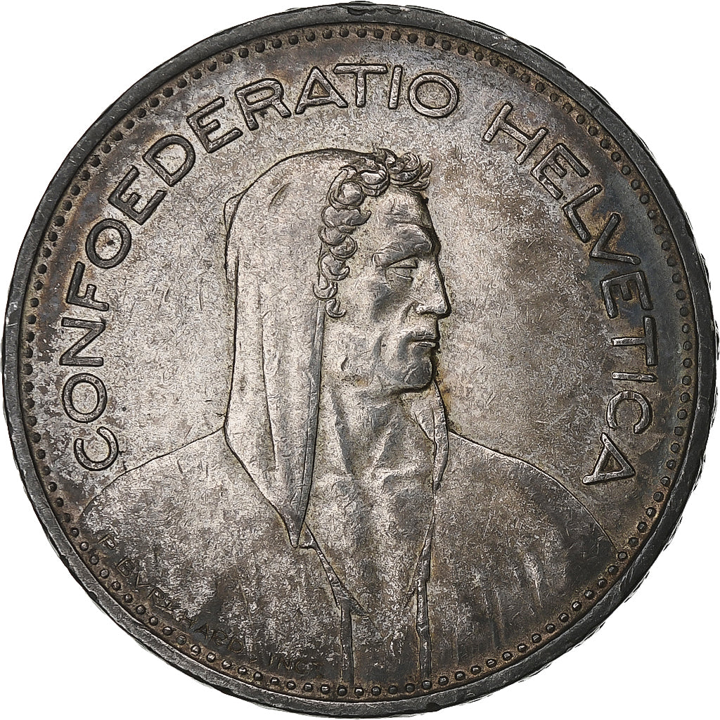 Switzerland, 5 Francs, 1949, Bern, Silver, AU(50-53), KM:40