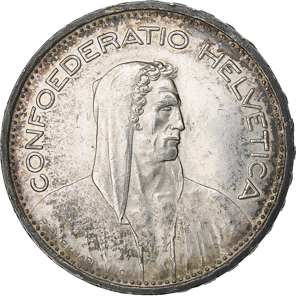 Schweiz, 5 Francs, 1953, Bern, Silber, VZ, KM:40