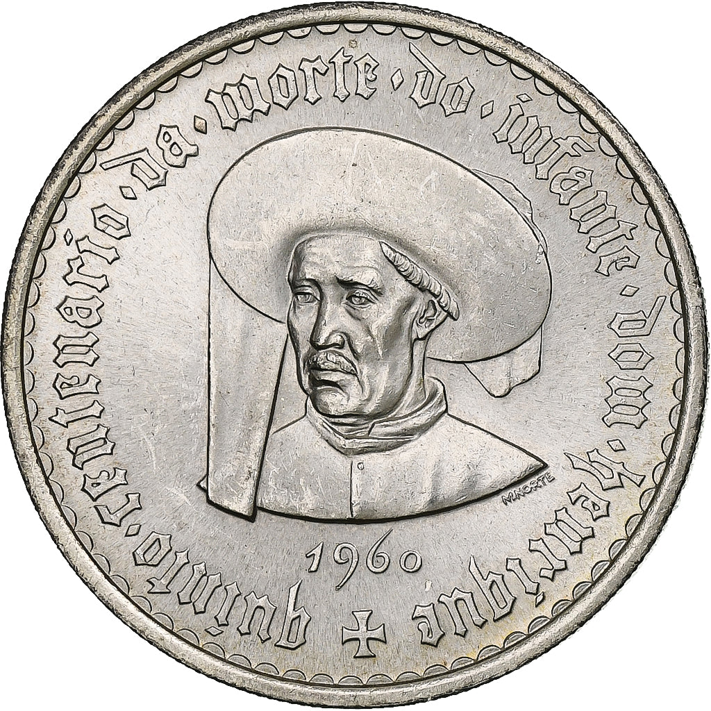 Portogallo, 20 Escudos, 1960, Argento, SPL-, KM:589