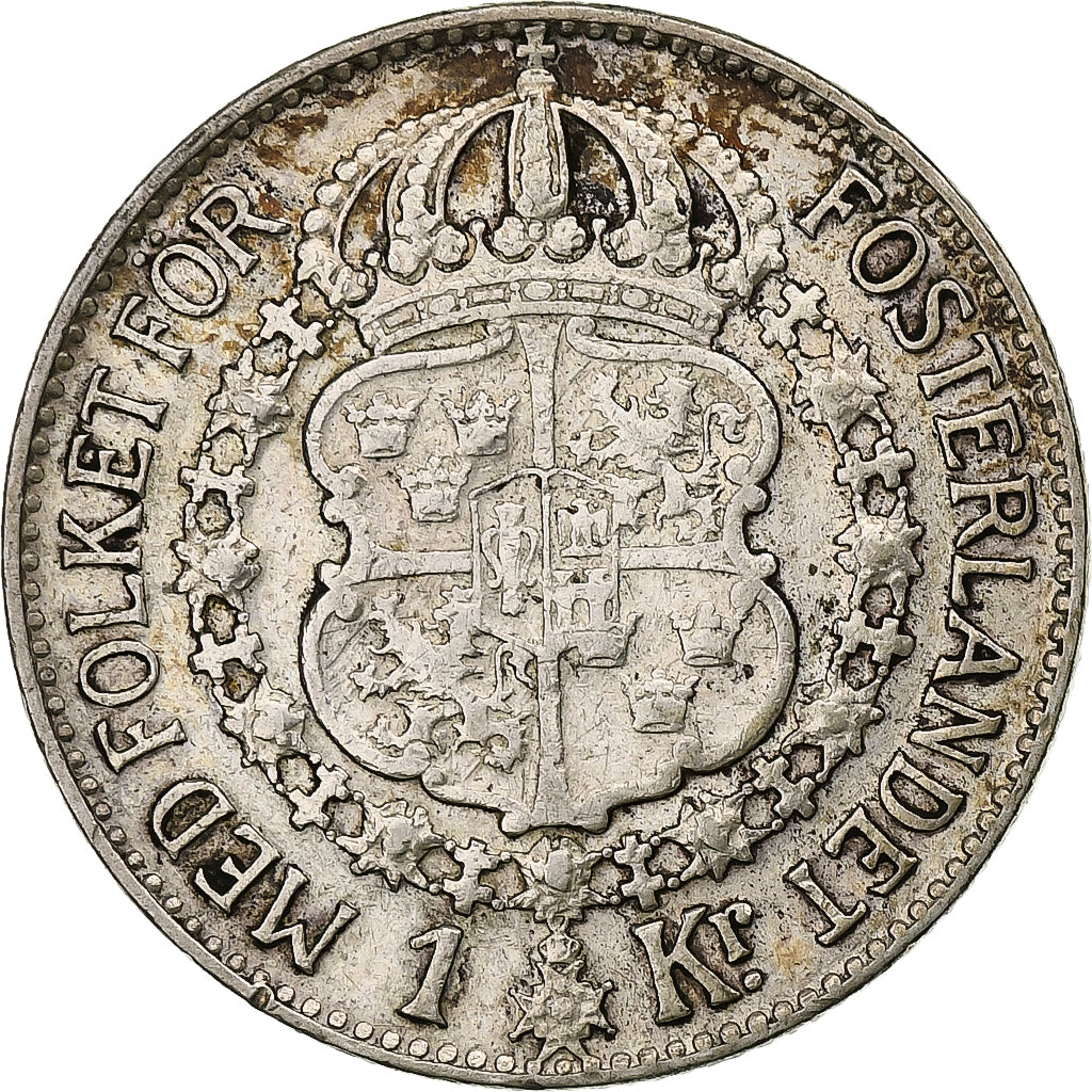 Sweden, Gustaf V, Krona, 1939, Silver, EF(40-45), KM:786.2