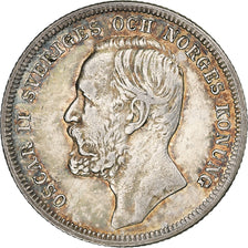 Sweden, Oscar II, Krona, 1901, Silver, AU(50-53), KM:760