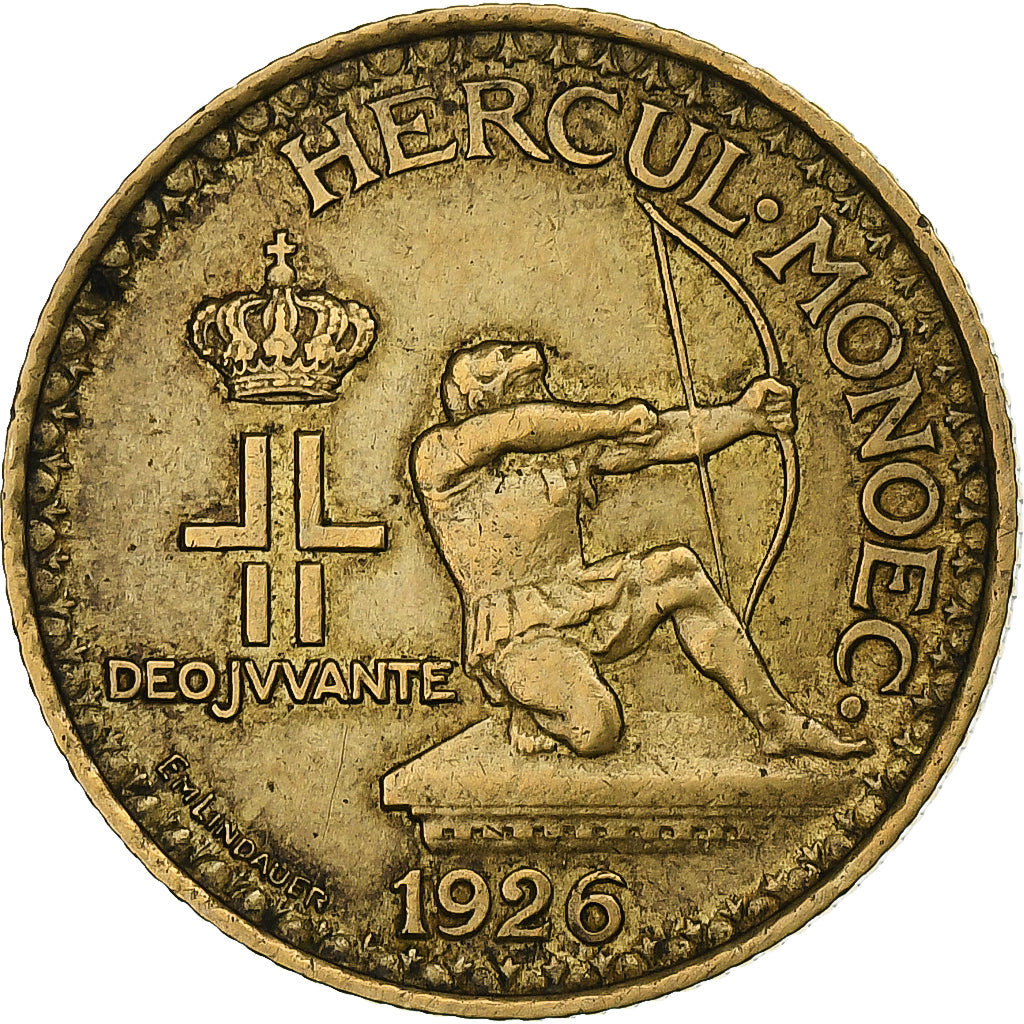 Monaco, Louis II, Franc, 1946, Poissy, Aluminum-Bronze, SS+, Gadoury:MC128