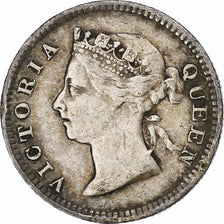 Hong Kong, Victoria, 5 Cents, 1897, Silver, EF(40-45), KM:5