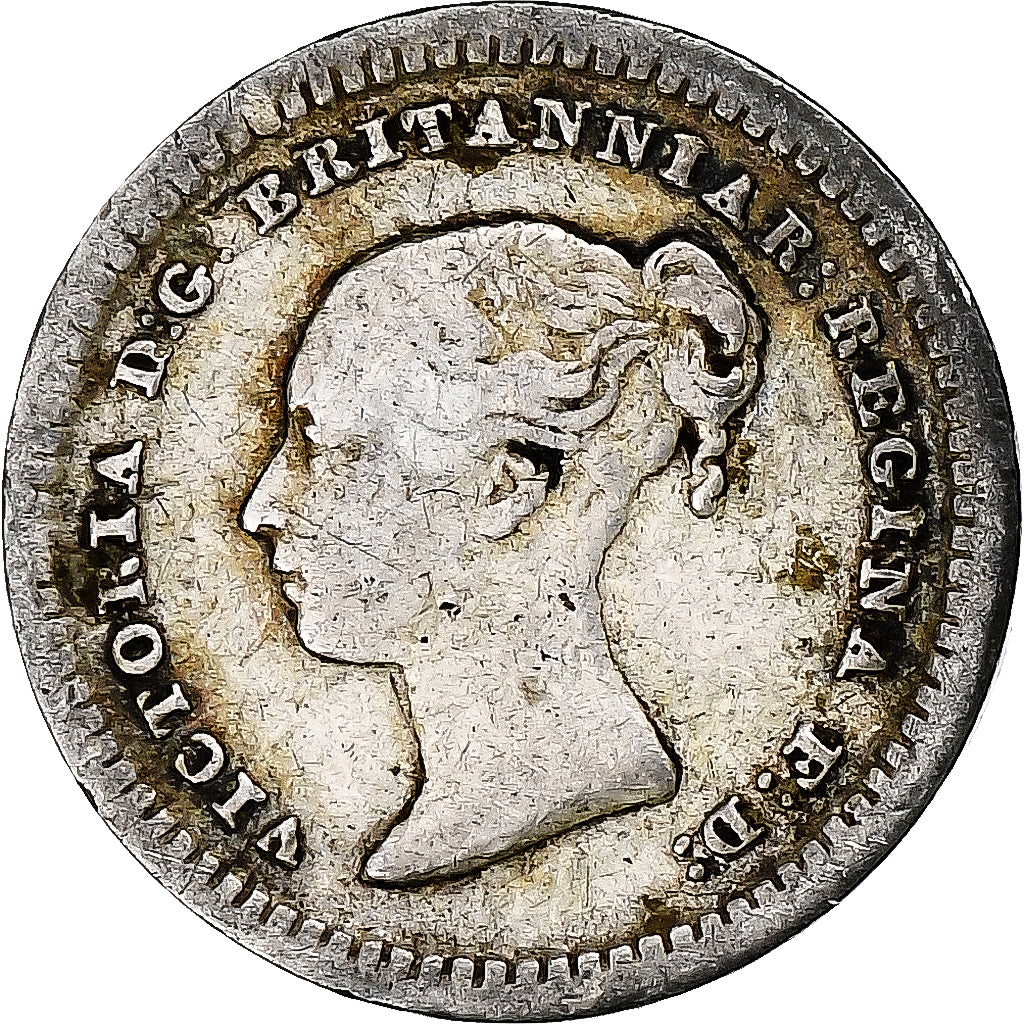 Great Britain, Victoria, 1-1/2 Pence, 1843, Silver, VF(30-35), KM:728