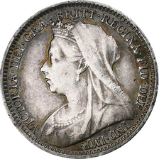 Great Britain, Victoria, 3 Pence, 1893, Silver, AU(50-53), KM:777