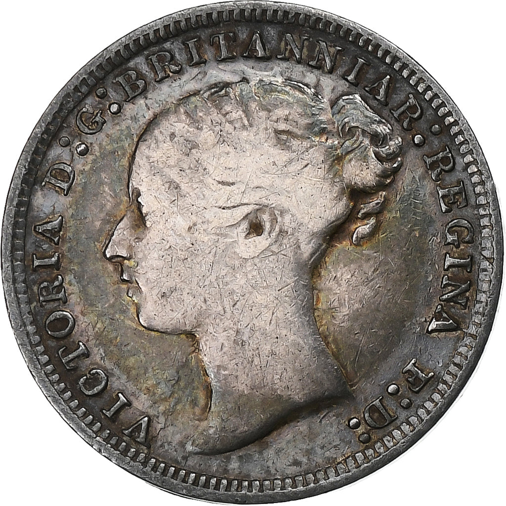 Großbritannien, Victoria, 3 Pence, 1874, Silber, S+, KM:730