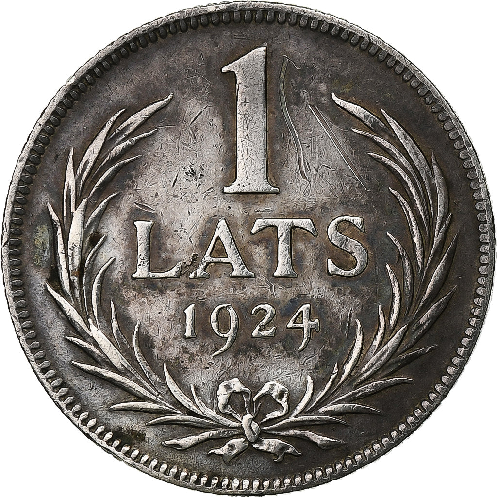 Latvia, Lats, 1924, Silver, EF(40-45), KM:7