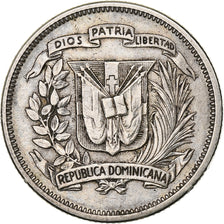 Repubblica domenicana, 25 Centavos, 1942, Argento, BB, KM:20
