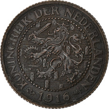Netherlands, Wilhelmina I, 2-1/2 Cent, 1916, Bronze, EF(40-45), KM:150