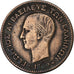 Greece, George I, 2 Lepta, 1869, Strassburg, Copper, EF(40-45), KM:41