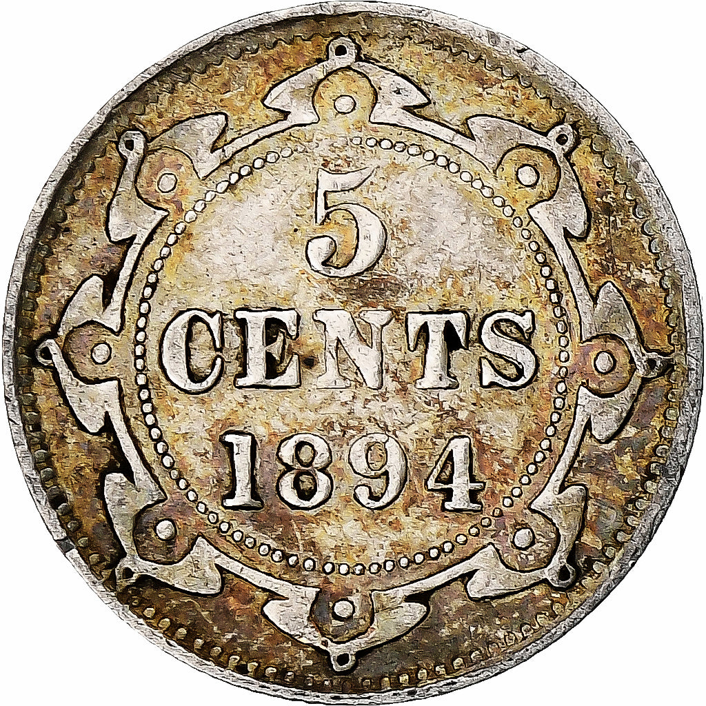 Canada, Victoria, 5 Cents, 1894, Srebro, EF(40-45), KM:2