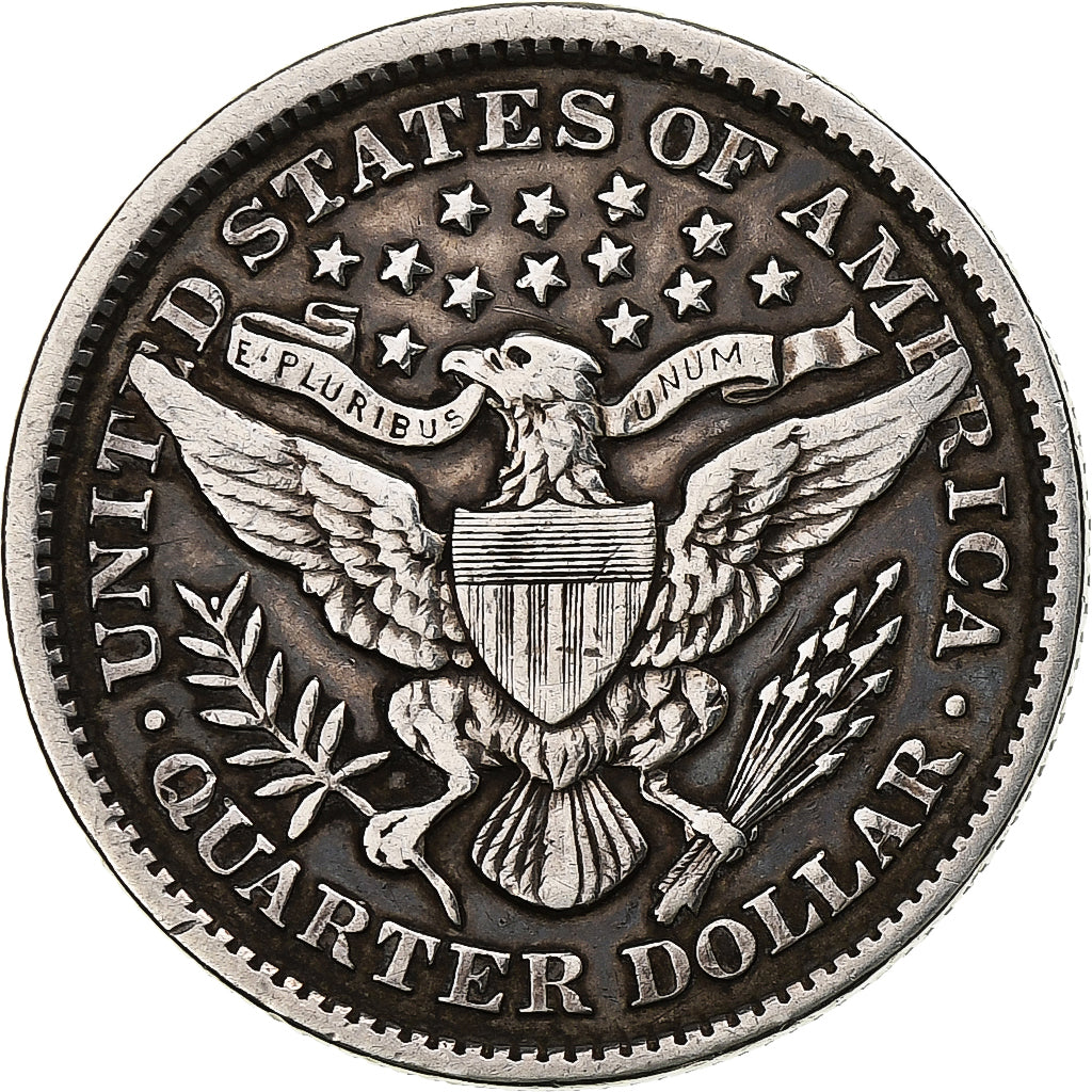 United States, Quarter, Barber Quarter, 1897, U.S. Mint, Silver, EF(40-45)