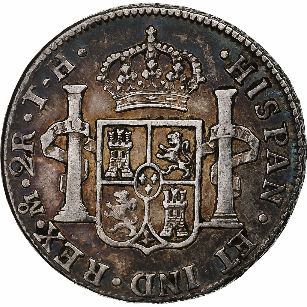 México, Charles IV, 2 Reales, 1807, Mexico City, Plata, MBC, KM:91