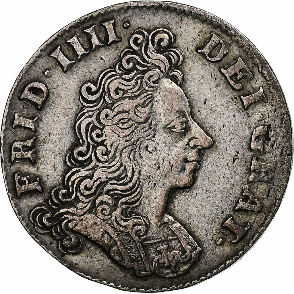 Denmark, Frederik IV, 8 Skilling, 1701, Copenhagen, Silver, VF(30-35), KM:470