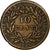 COLONIAS FRANCESAS, Charles X, 10 Centimes, 1825, Paris, Bronce, MBC