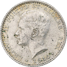Portugal, Manuel II, 100 Reis, 1910, Silver, EF(40-45), KM:548